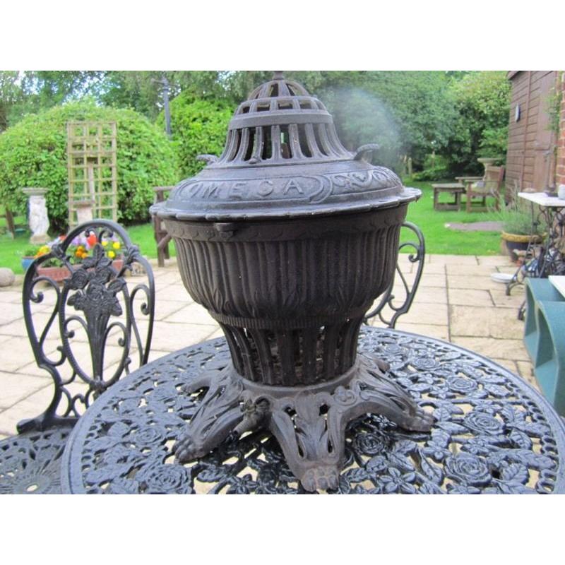 Antique Cast Iron Omega Gas Stove - RARE!