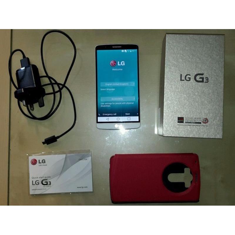 LG G3 White D855 16gb unlocked in excellent condition