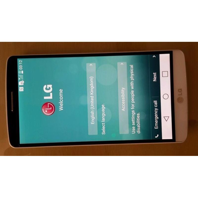 LG G3 White D855 16gb unlocked in excellent condition