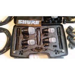Professional quality studio microphone set (x8) with case