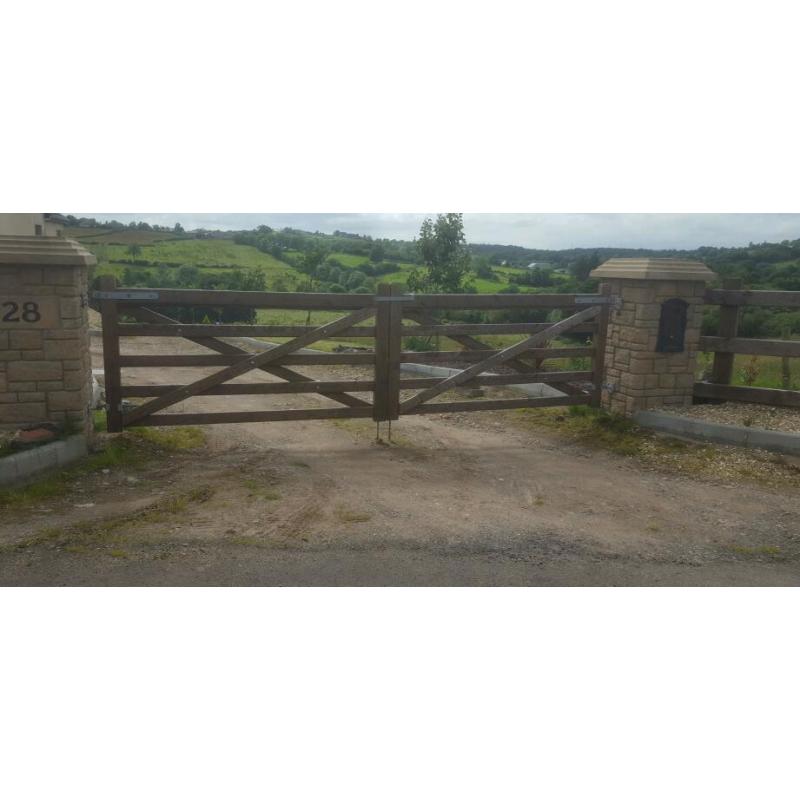 Wooden driveway gates for sale