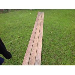 All wood for a large decking frame and 5 deck boards 4.8m