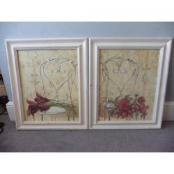 Pair of framed pictures