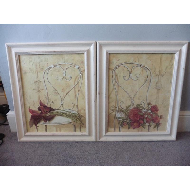 Pair of framed pictures