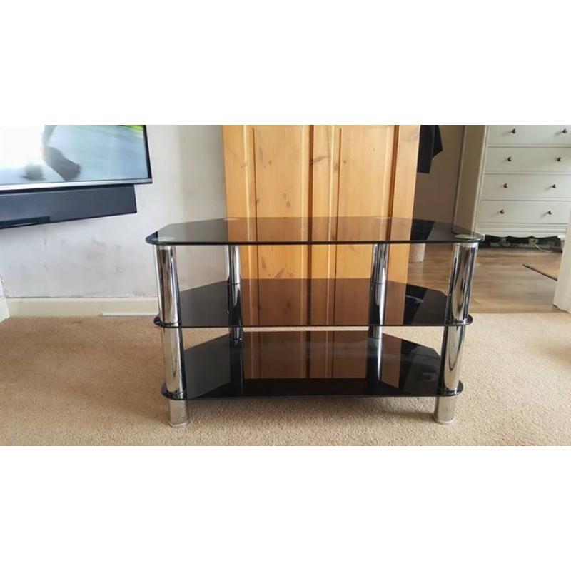 Glass TV stand