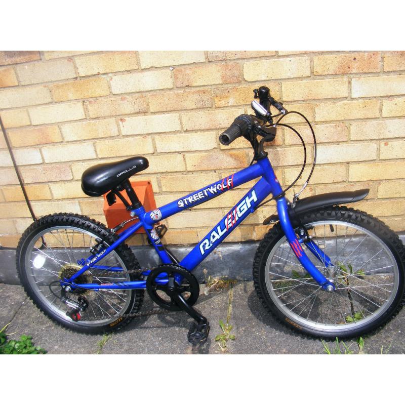 BOYS 20" WHEEL RALEIGH BIKE IN GREAT WORKING ORDER