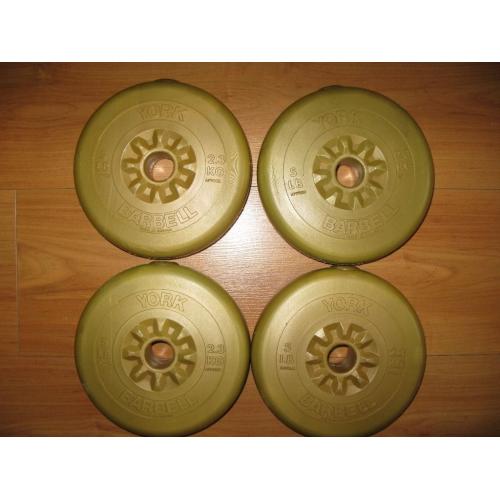 York 5lb/2.3kg Weight plates x4 FREE!!