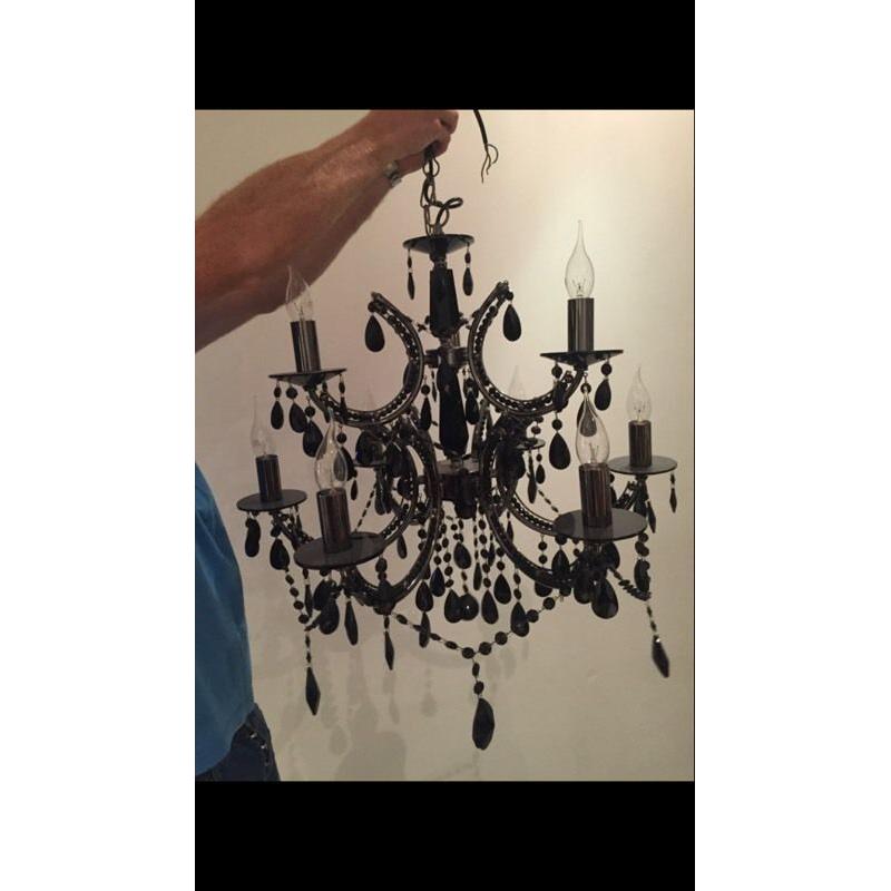 Black chandelier