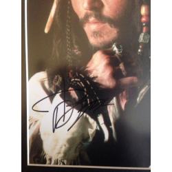 Signed photograph of Johnny Depp