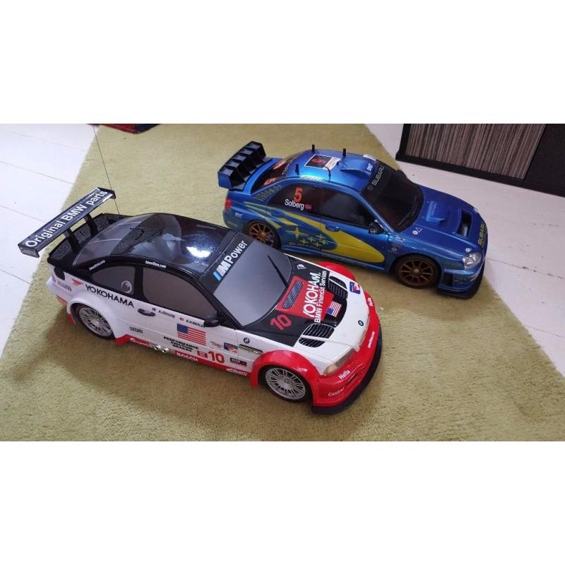 R/C Subaru Impreza and BMW