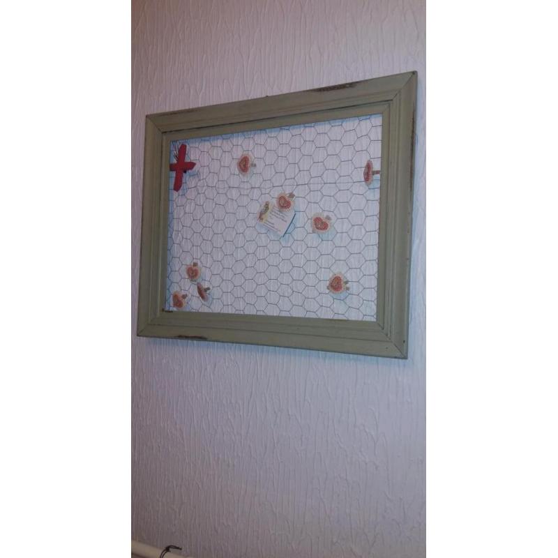 shabby chic memo board
