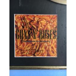 Guns N Roses signed gold disk