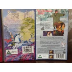 Disney's Aladdin, Sleeping Beauty ,Beauty & Beast, Anastasia,Box of Delight video part 1 & 2 +more