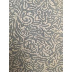 Blue fabric patterned chair for bedroom