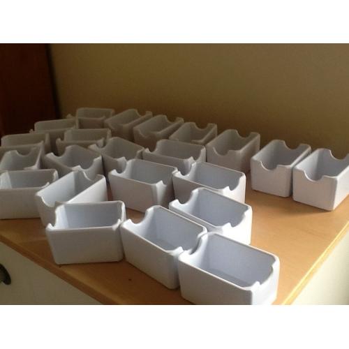 23 No. White Condiment Holders - SOLD Pending uplift