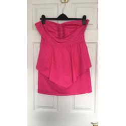 Miso strapless dress - pink - size UK14