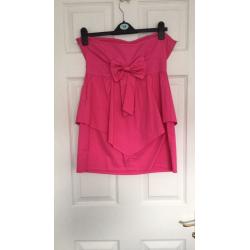 Miso strapless dress - pink - size UK14