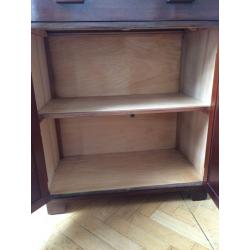 Vintage/ retro solid wood cabinet with drawers and cupboard -- great for storage!