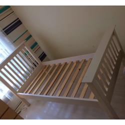 White Single Bed