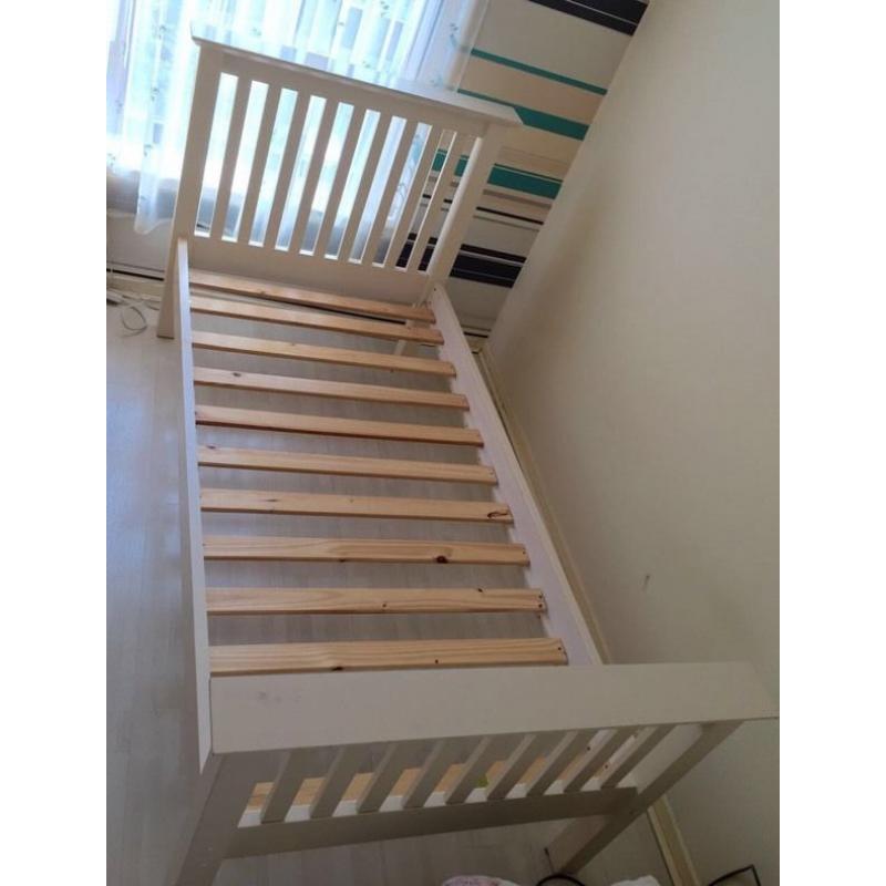 White Single Bed