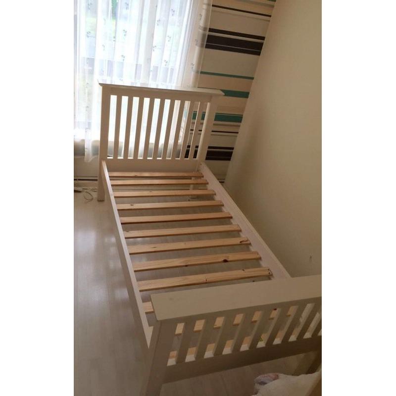 White Single Bed