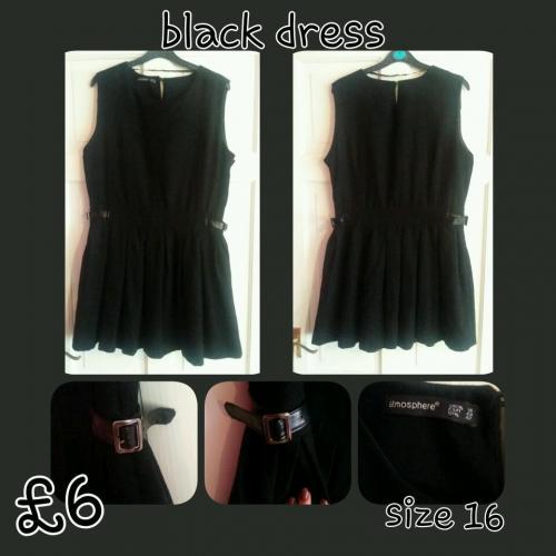 Black skater dress