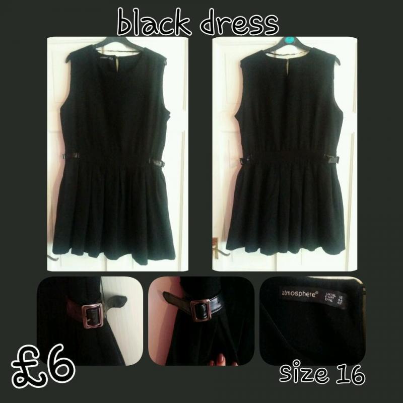 Black skater dress