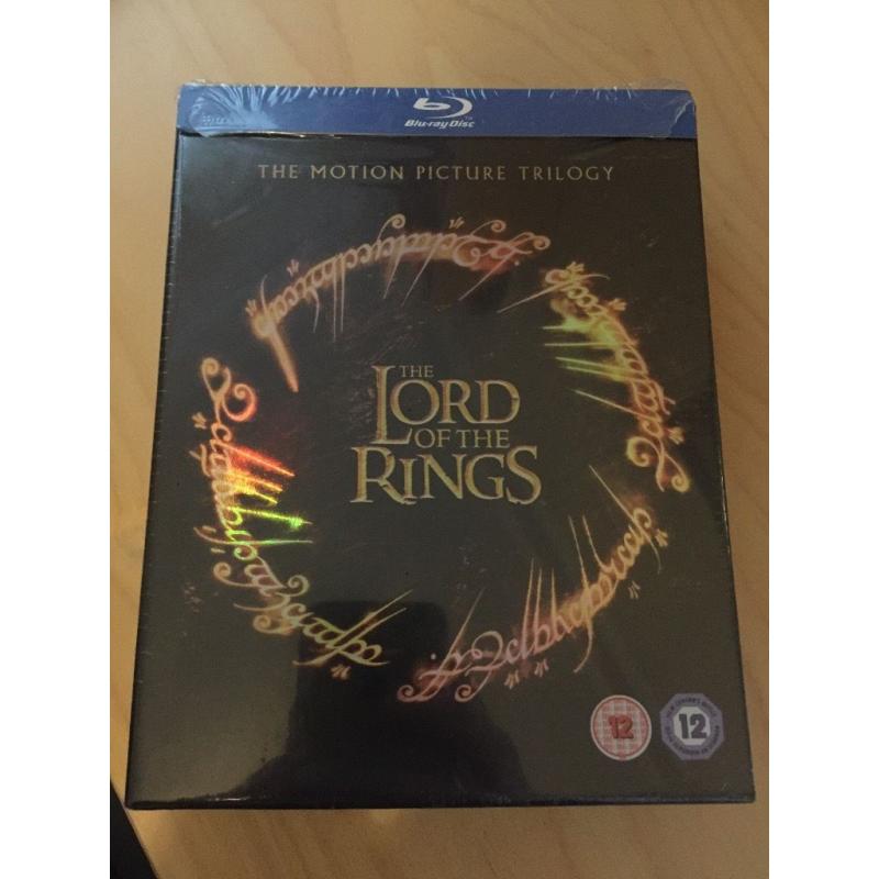 The Lord Of The Rings Trilogy Blu Ray - Brand New
