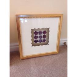 Gold framed , set of 3 designs .