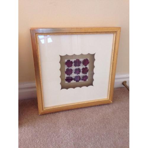 Gold framed , set of 3 designs .