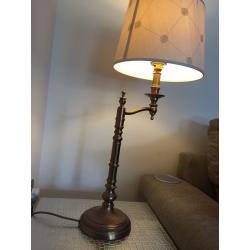 Laura Ashley table lamps (pair) with cream silk shades VGC