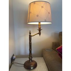 Laura Ashley table lamps (pair) with cream silk shades VGC
