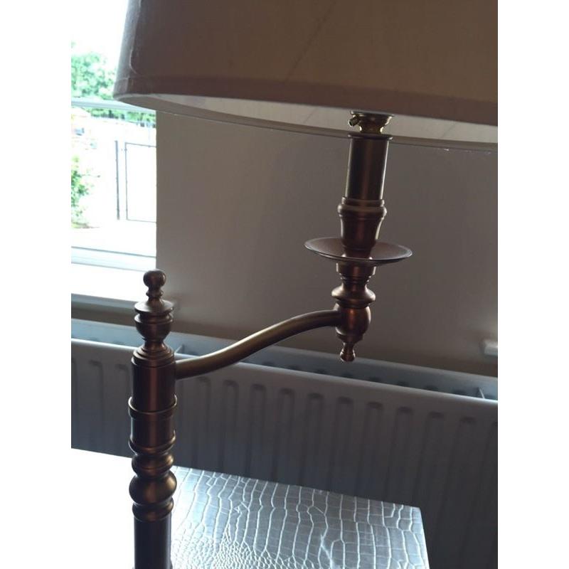 Laura Ashley table lamps (pair) with cream silk shades VGC