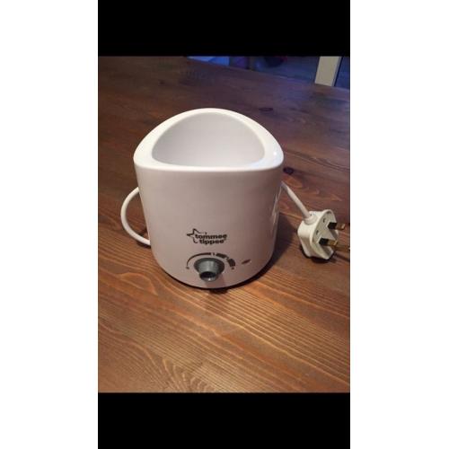 Tommee tippee bottle warmer and advent microwave steriliser.