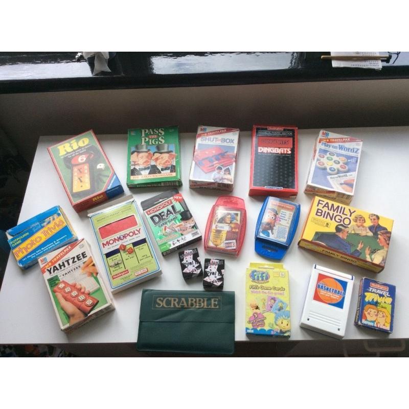 Selection of Pocket Size Travel Games