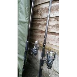 Carp fishing gear.