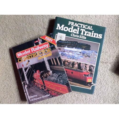 Two Model Railway books, Practical model trains and Model railway constructor annual