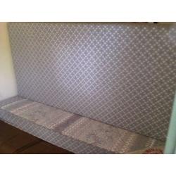 Single divan bed with mattress