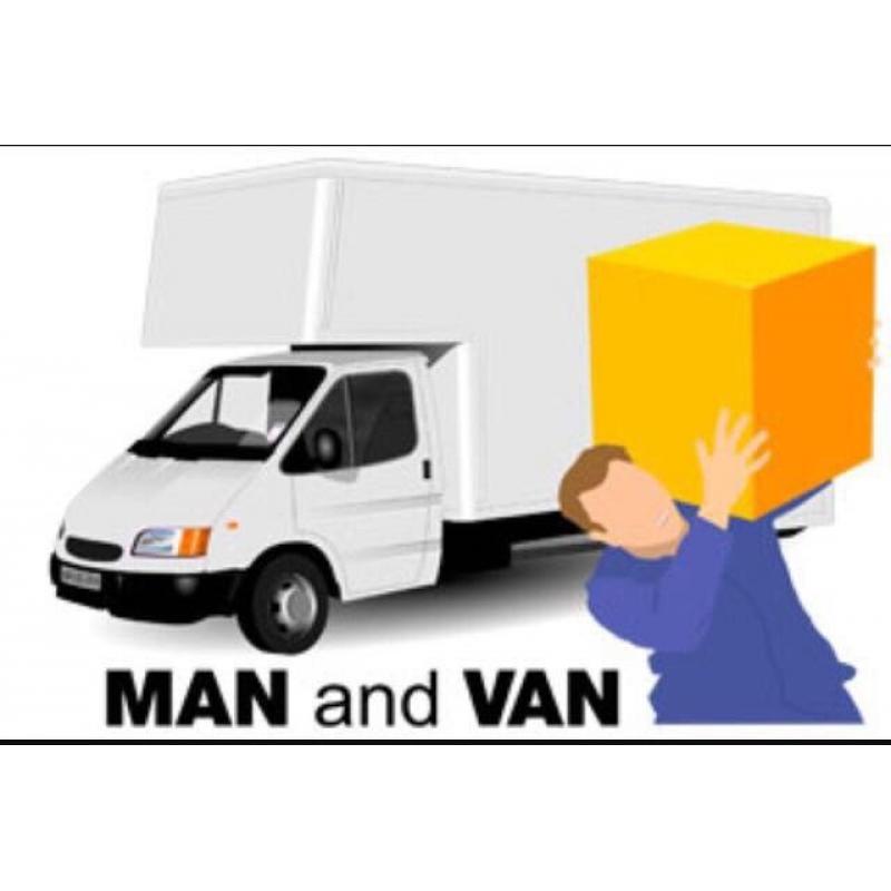 Man large Luton courier transport with collection van delivery removal rubbish 7 days 07821967245