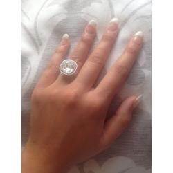 Swarovski crystal ring size small