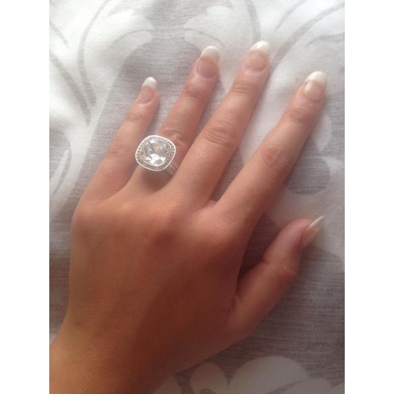 Swarovski crystal ring size small