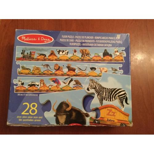 Melissa&Dough floor puzzle 28 pieces ABC