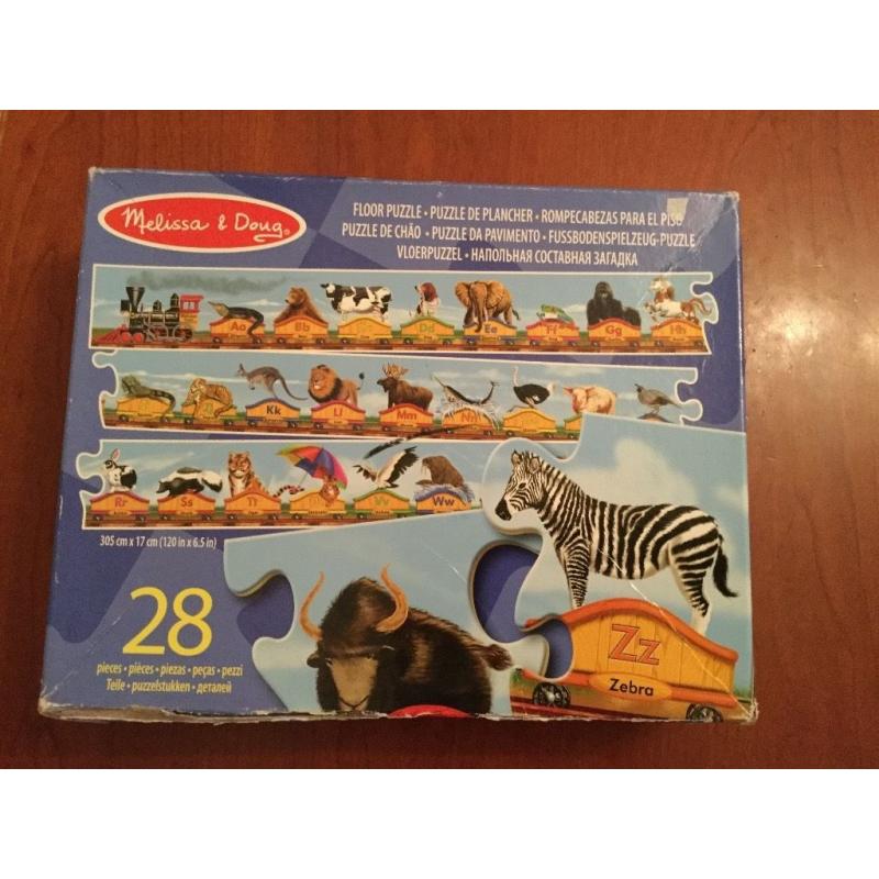 Melissa&Dough floor puzzle 28 pieces ABC