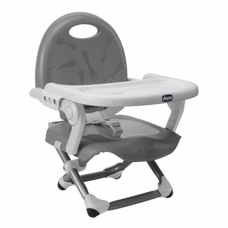 2x Chicco Pocket Snack Booster Seats (Mandarino Orange & Grey) - BRAND NEW