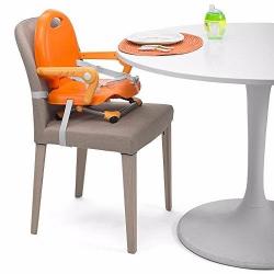 2x Chicco Pocket Snack Booster Seats (Mandarino Orange & Grey) - BRAND NEW