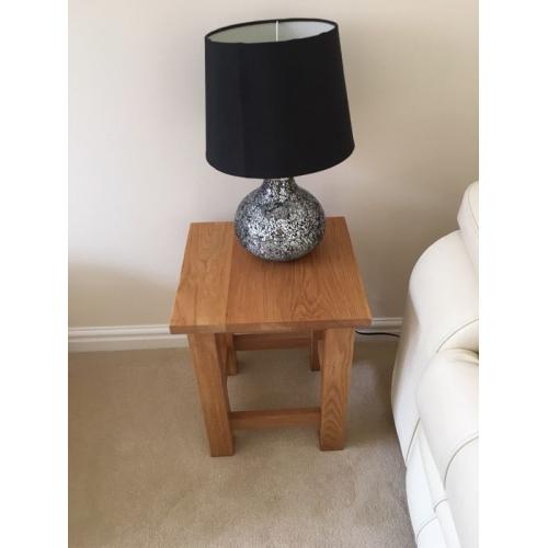 Solid teak coffee table ,tv unit,nest of 3 tables and lamp table.