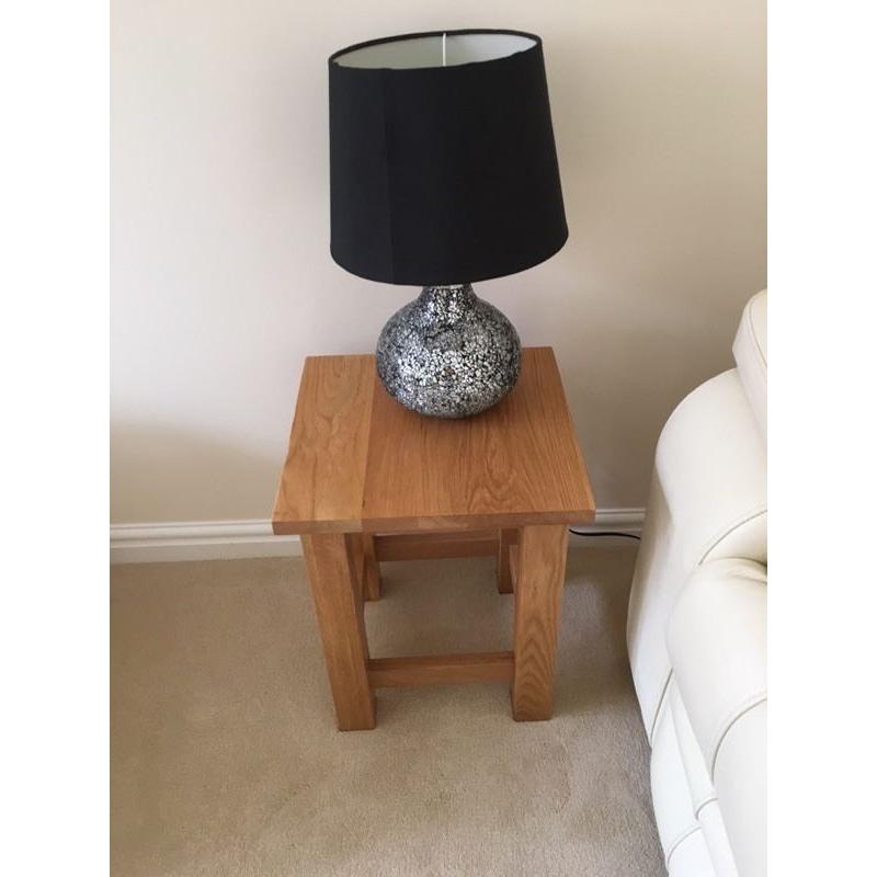 Solid teak coffee table ,tv unit,nest of 3 tables and lamp table.