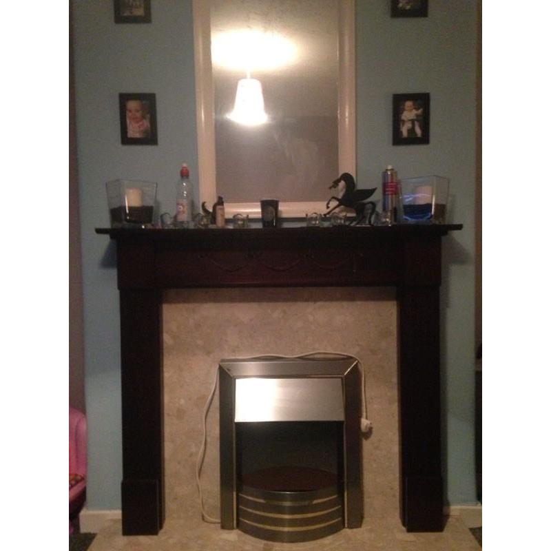 Electric fire and surround