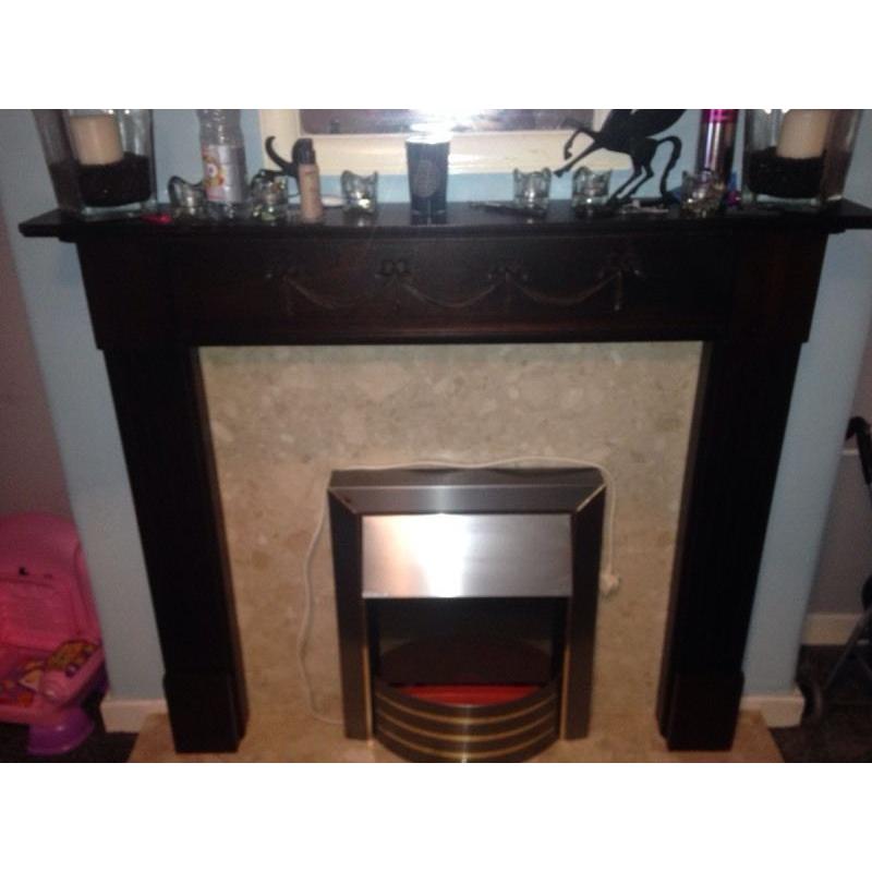 Electric fire and surround