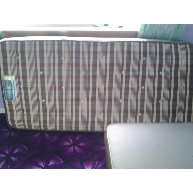 Single Bed and Mattress